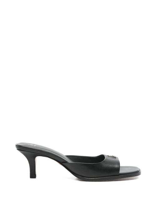 Sandalo donna Patrizia Pepe nero in pelle con cinturino alla caviglia PATRIZIA PEPE | 8X0108L026K103